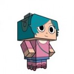 Free Scott Pilgrim Cube Craft from CubeeCraft