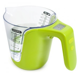 digital measuring jug and scales