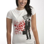 T-shirt with QR code