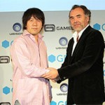 Yoshikazu Tanaka of GREE and Geoffroy Sardin of Ubisoft