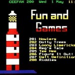 Fun and games on Ceefax