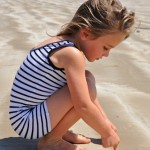 UV Swimwear: Little Red Fish does retro bathers for children