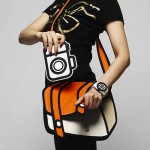Crazy 2D handbags made by Jump from Paper