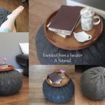 How to: Make a footstool out of an old jumper