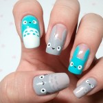 Totoro Nail Art 3
