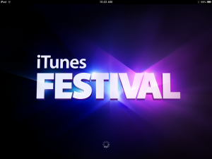 Screenshot of the iTunes Festival iPad app