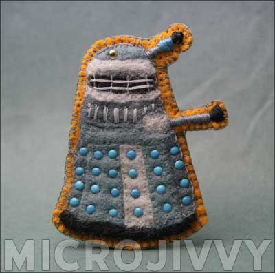 Free Pattern: Dalek Felt Badge