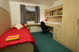 University dorm bedroom