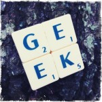 Geek Scrabble Brooch