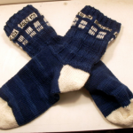 Tardis socks free pattern