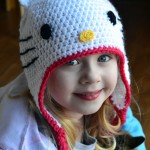 Hello Kitty hat free crochet pattern