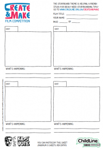 How to make your own film storyboard