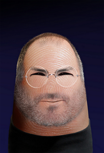 Steve Jobs Thumb Drawing