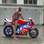 Wyclef in his birthday Speedos