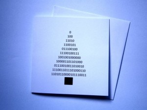 Binary Christmas Tree Card