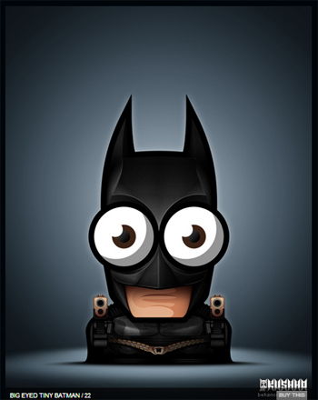 Big-eyed tiny Batman