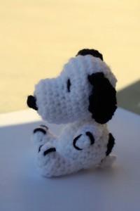 Snoopy, crochet style. 