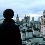 Sherlock, gazing down at London