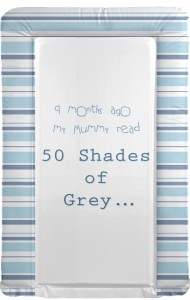The 50 Shades of Grey nappy changing mat.....