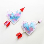 Confetti-filled hearts, from a pattern found on CraftTuts