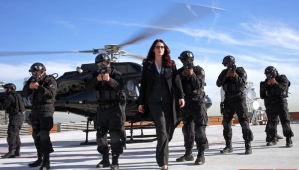 Agent Victoria Hand arriving on the scene in Agents of SHIELD - The Magical Place