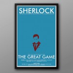 Sherlock The Great Game Minimalist poster by The Geekerie