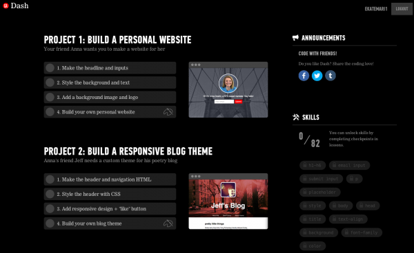 Dash screenshot 