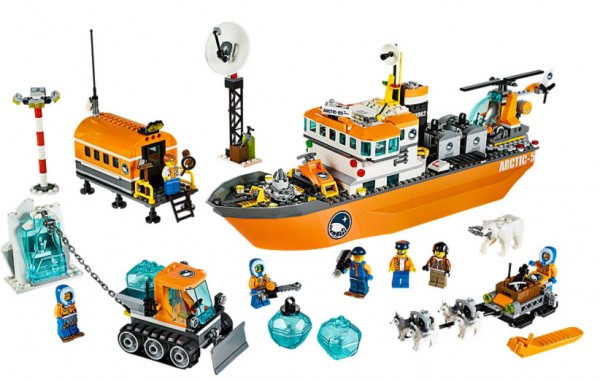 The icebreaker set comes with huskies!