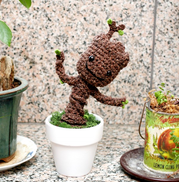 Potted dancing baby Groot, designed by Twinkie Chan