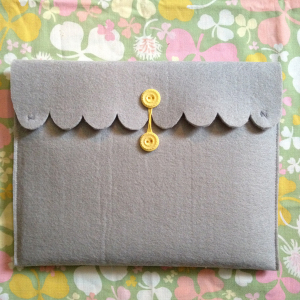 DIY iPad case - the finished product