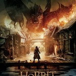 Bard faces up to Smaug and defends Lake Town in this poster for The Battle of the Five Armies