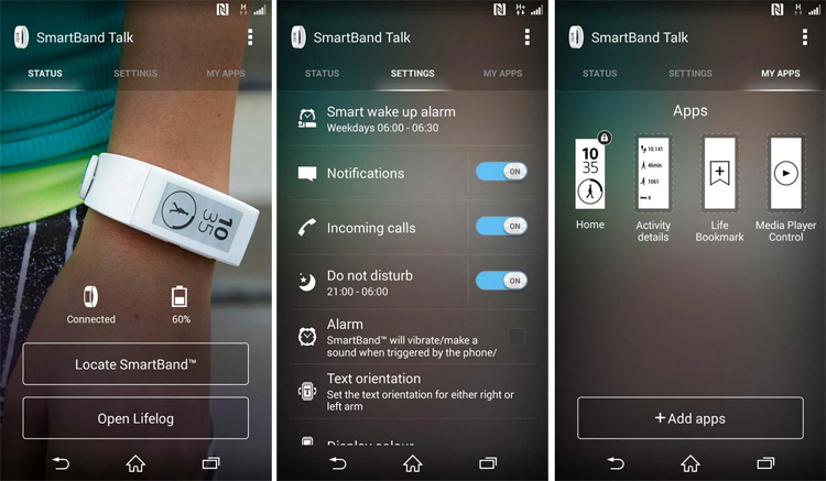 SmartBand Talk SWR30 app
