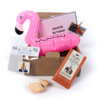 Death to Flowers! Why send floral tributes when you can send inflatable flamingo drinks holders?