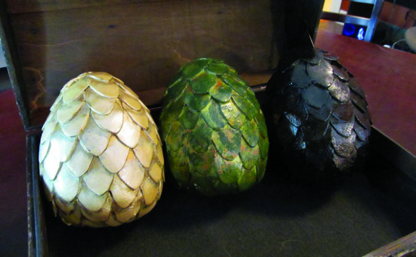 Paper Mache dragon eggs