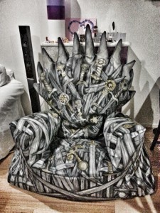 iron throne bean bag